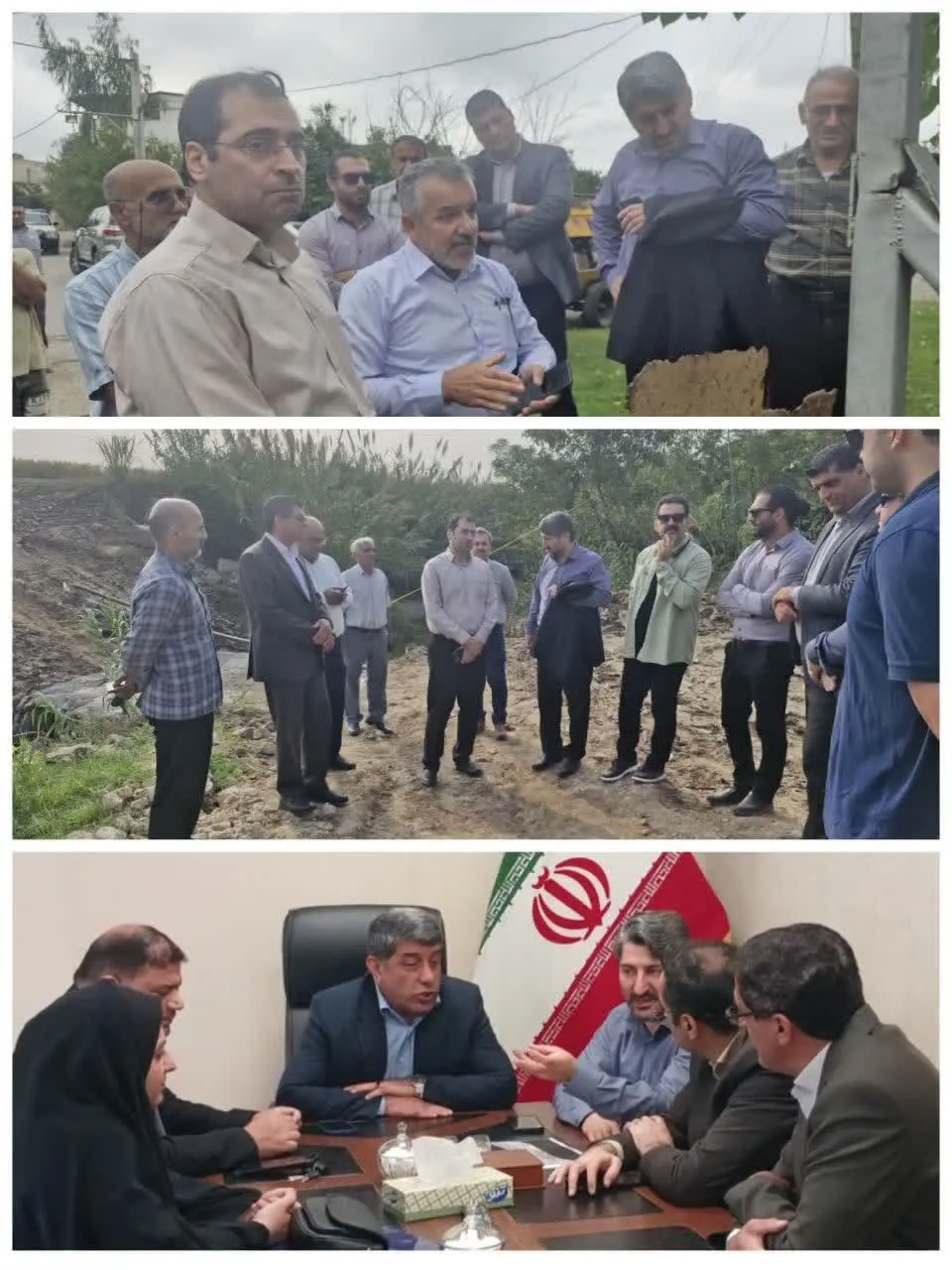 بازدید دکتر باقرزاده و مدیرکل راهداری مازندران از پروژه‌های راه‌سازی شهرستان بابلسر