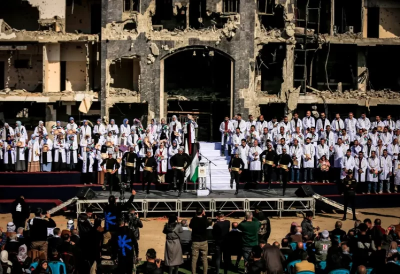 فارغ‌التحصیلی 168 پزشک در غزه در میان ویرانه‌های جنگ