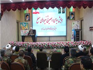 رئيس اداره عقيدتي سياسي نزاجا:تقابل امروز دنيا با جمهوري اسلامي تقابل تفکر سلطه گرايي با تفکر حق گرايي است