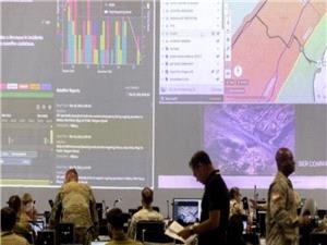 رصد پنهانی غزه از اتاق عملیات کریات گات در پایگاه آمریکایی