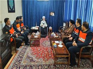 ديدار مديران و کارکنان اداره کل راهداري و حمل و نقل جادهاي استان مرکزي با آيتالله دري نجفآبادي