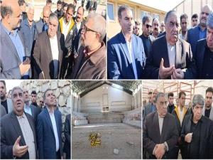 بازديد مشاور وزير ورزش بهمراه نماينده مردم از اماکن ورزشي و بررسي ميداني پروژههاي نيمهتمام ورزشي سرپل ذهاب