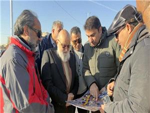 بازديد چمران از پروژه ميدان فتح و امتداد شاخه غربي يادگار امام(ره)