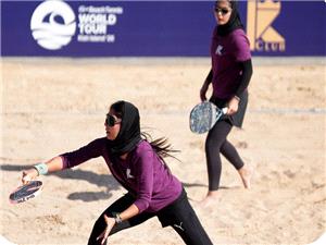 قهرمانی حیدری و فرحبدنیا در رقابتهای بینالمللی تنیس ساحلی