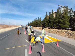 اجراي 5 هزار و 500 کيلومتر خطکشي راهها در محورهاي مواصلاتي استان کرمانشاه