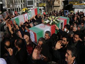 پیکر 6 شهید مدافع امنیت در بجنورد تشییع شد