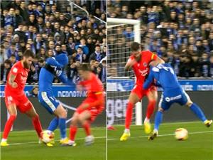بالفیدیو.. حکم یحتسب أغرب رکله جزاء فی کأس إسبانیا