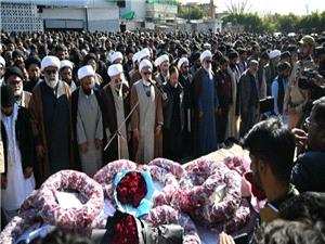 تشییع پیکر شهدای حمله تروریستی به مسجد شیعیان اسلامآباد
