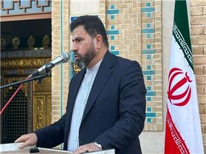 آيين رونمايي از پوستر جشنواره بينالمللي شعر رضوي در حرم دعبل خزاعي شوش برگزار شد