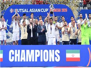 قهرمانی تیم ملی فوتسال در آسیا جلوهای روشن از ظرفیت ورزش ایران است