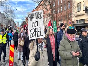 سوئديها نقض آتشبس غزه توسط رژيم صهيونيستي را محکوم کردند