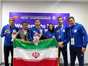 3 نشان نقره و برنز ملی پوشان ایران در دومین روز دو و میدانی داخل سالن قهرمانی آسیا