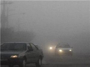 مه غلیظ و ترافیک سنگین در آزادراه های البرز