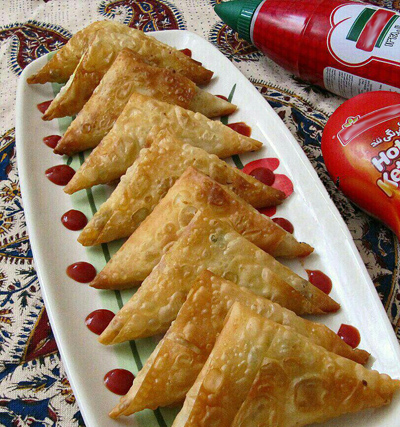 نحوه پخت سمبوسه پيتزايي,درست کردن سمبوسه پيتزايي