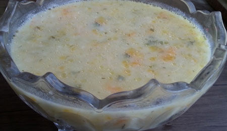 طرز تهيه سوپ گل کلم