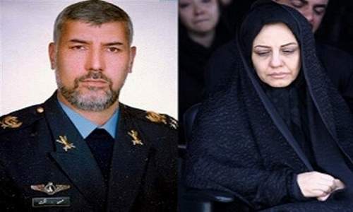 تشييع پيکر همسر شهيد خلبان حسين لشکري