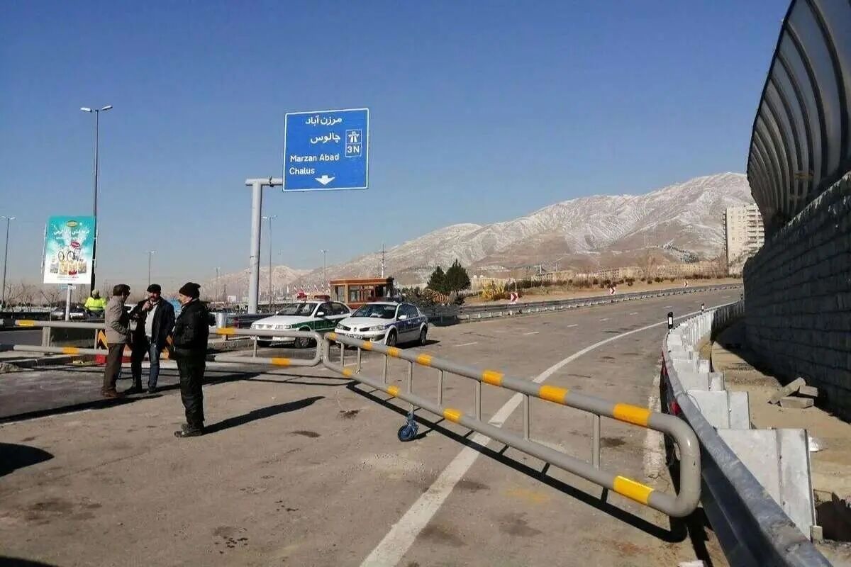 اعلام محدودیت‌های ترافیکی و یک‌طرفه شدن جاده چالوس از ساعت11:30 صبح امروز