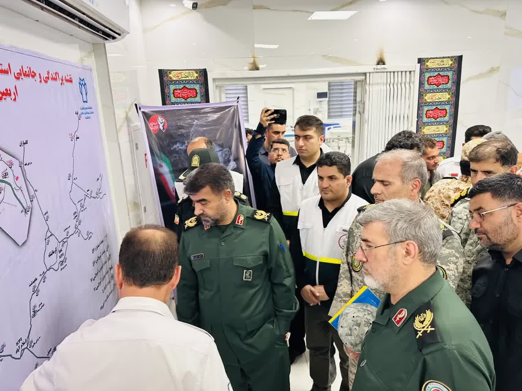 جانشين سپاه حضرت نبياکرم(ص) استان کرمانشاه از مرکز فوريتهاي پزشکي و خدمات سلامت ثارالله بازديدکرد