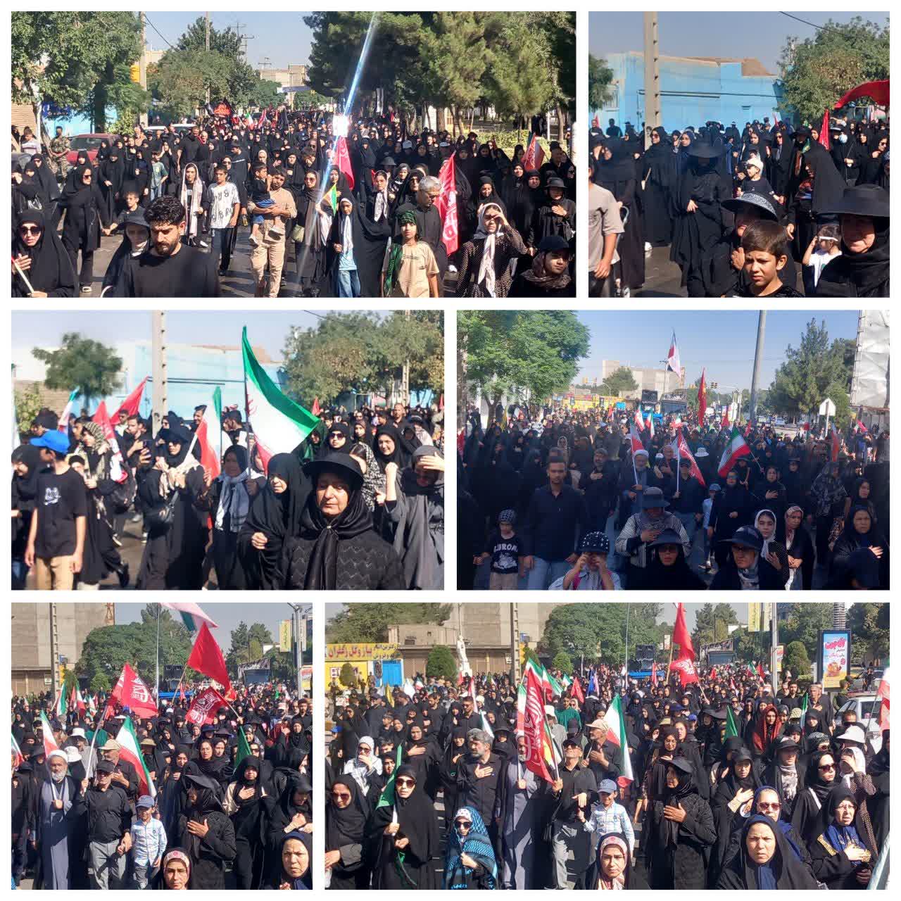 برگزاري بي نظير وباشکوه پياده روي دلدادگان حسيني در نيشابور