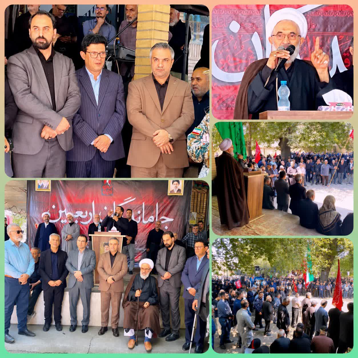 حضور فرماندار قائمشهر در مراسم باشکوه جاماندگان اربعين حسيني