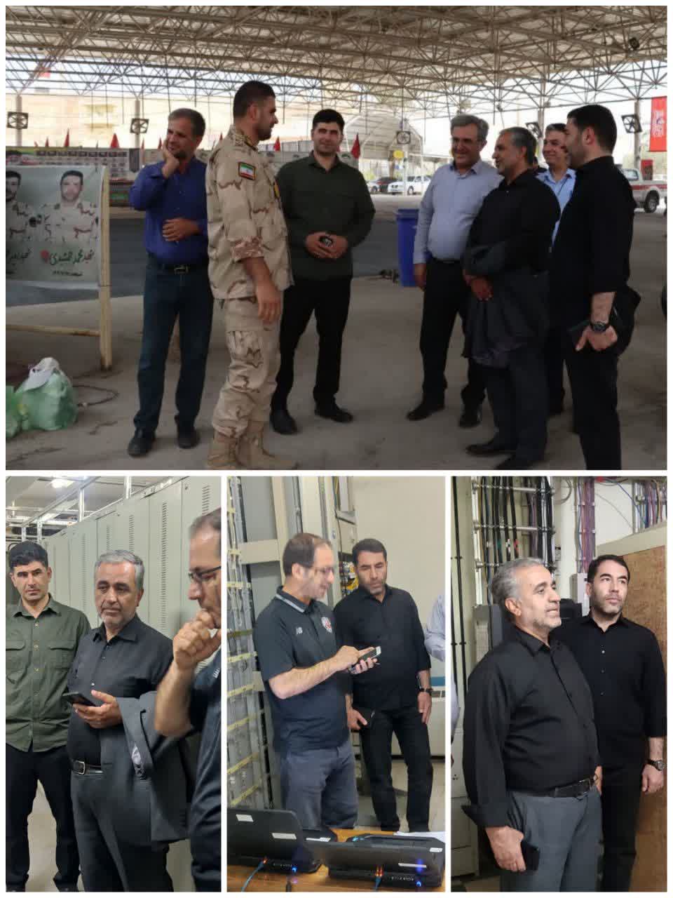 مدير مخابرات کرمانشاه از مرز خسروي بازديد کرد