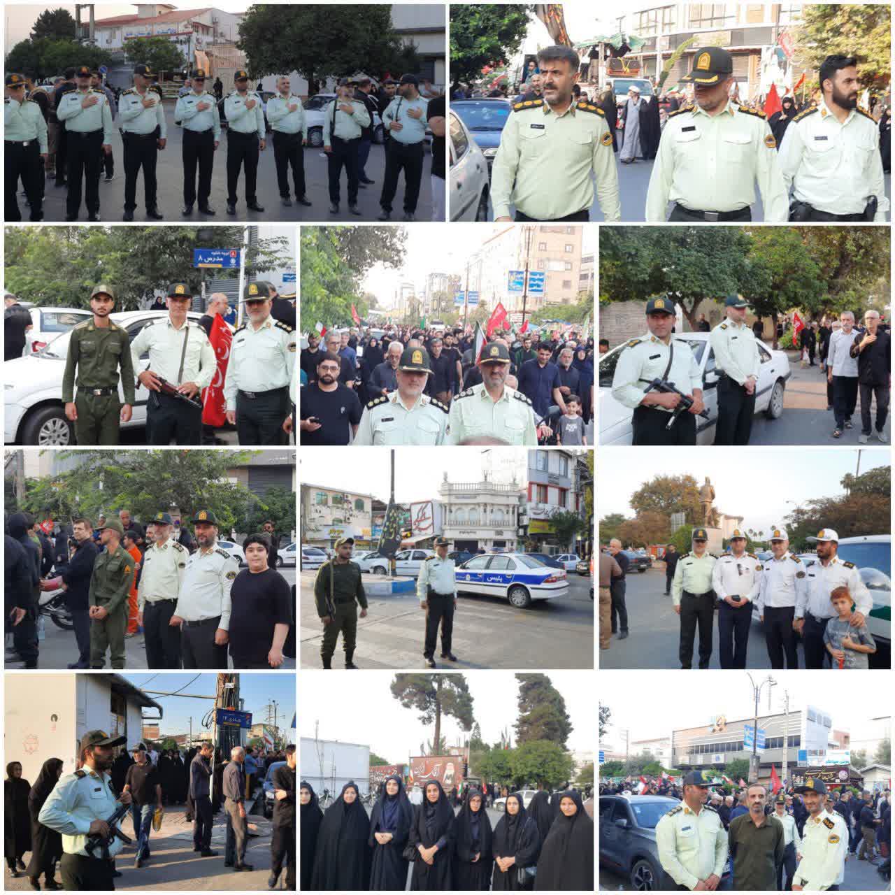 اقتدار پليس بابل در آوردگاه بزرگ جاماندگان اربعين، حافظان امنيت در کنار خادمان عشق