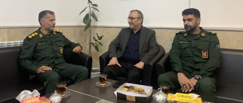 ديدارمدير مخابرات منطقه مازندران با فرمانده سپاه شهرستان بابل