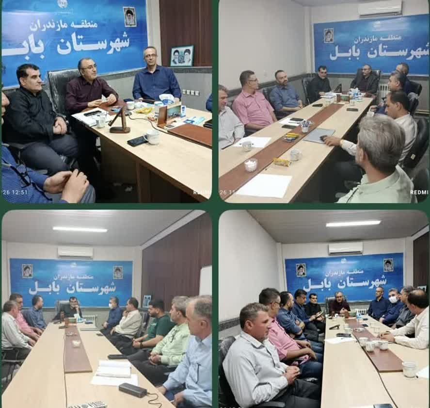 دیدارمدیرمخابرات منطقه مازندران با پیمانکاران حوزه ارتباطات دربابل