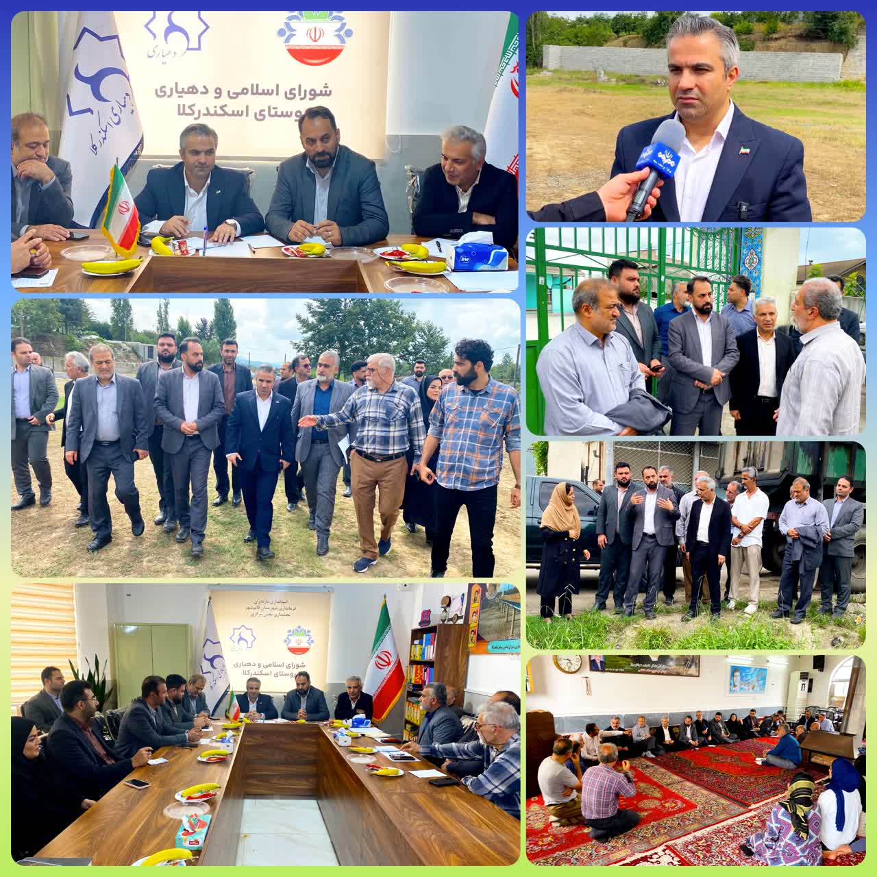بازدید میدانی فرماندار قائمشهر به همراه نماینده مجلس شورای اسلامی از مشکلات و دغدغههای روستاییان شهرستان