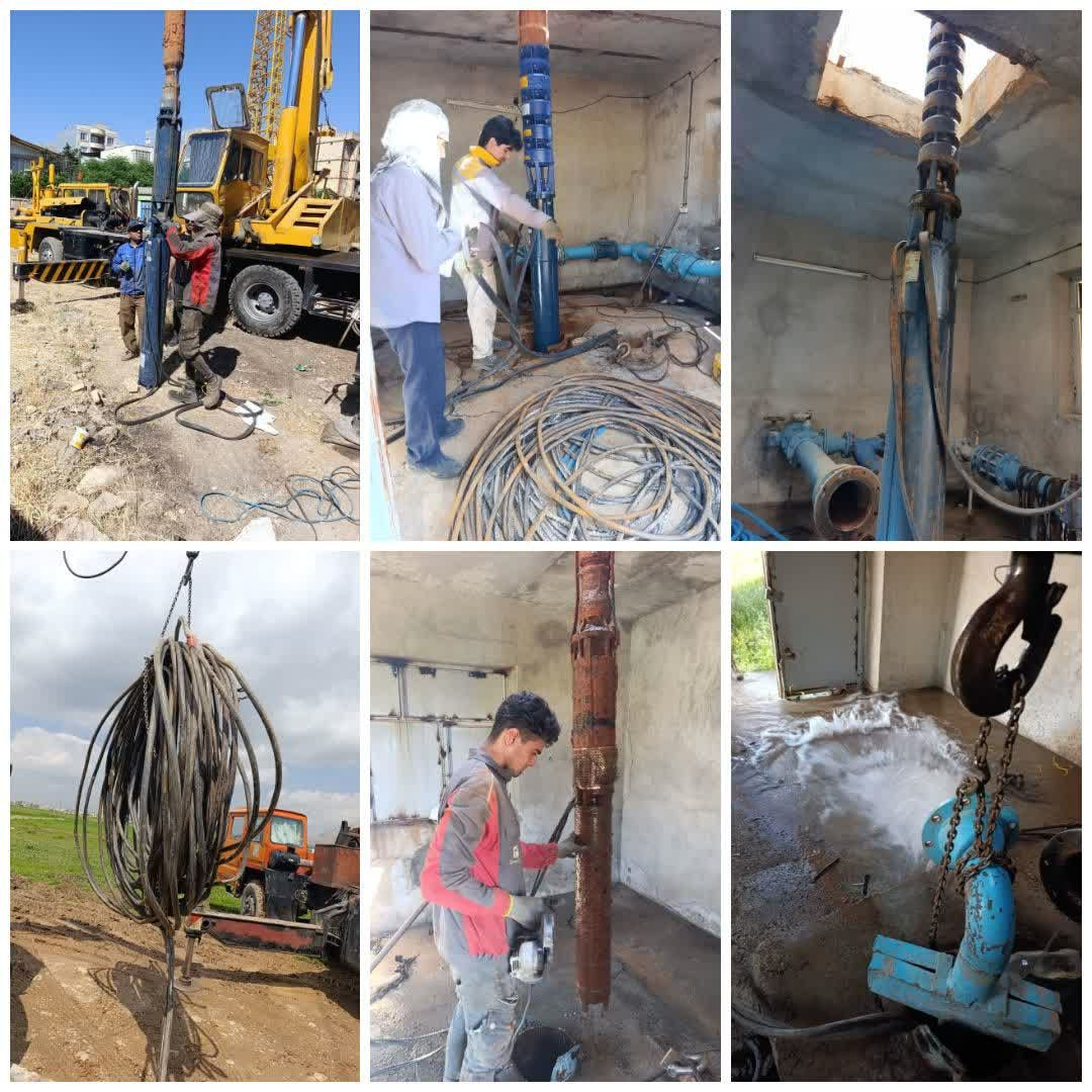 افزایش بیش از 200 لیتر بر ثانیهای ظرفیت تأمین آب شرب کرمانشاه/8 حلقه چاه در یک ماه وارد مدار بهرهبرداری شد