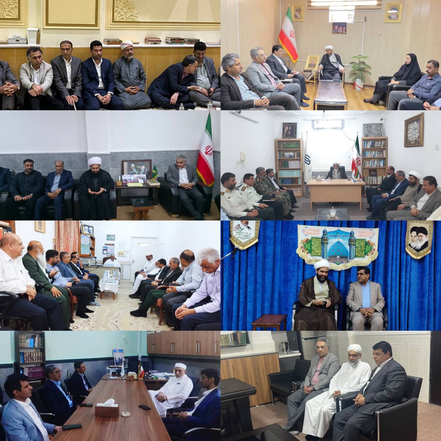 دیدار فرمانداران هرمزگان با ائمه جمعه شیعه و اهل سنت به مناسبت هفته وحدت