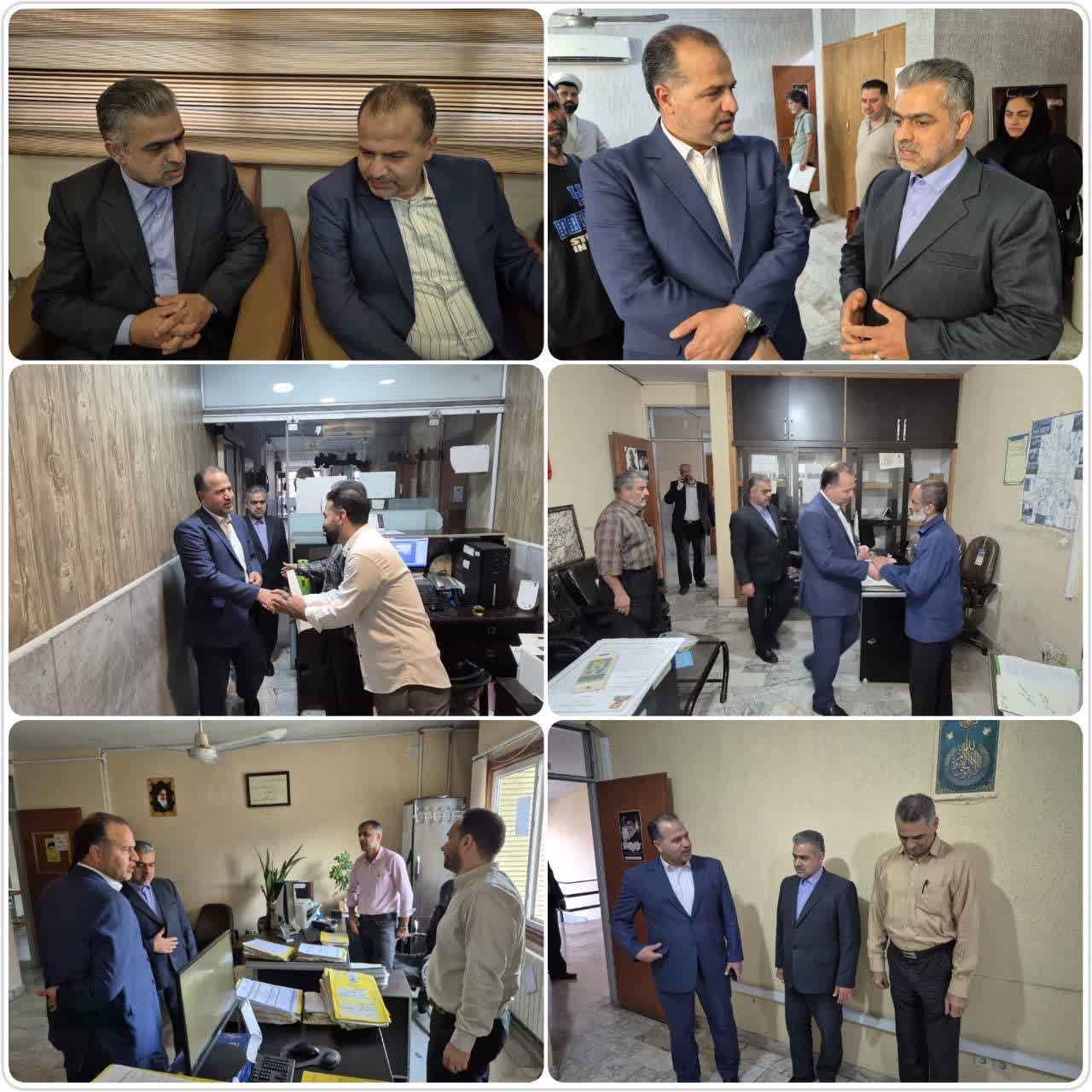 دیدار فرماندار بابل با رئیس و کارکنان اداره اوقاف و امور خیریه به مناسبت دهه وقف