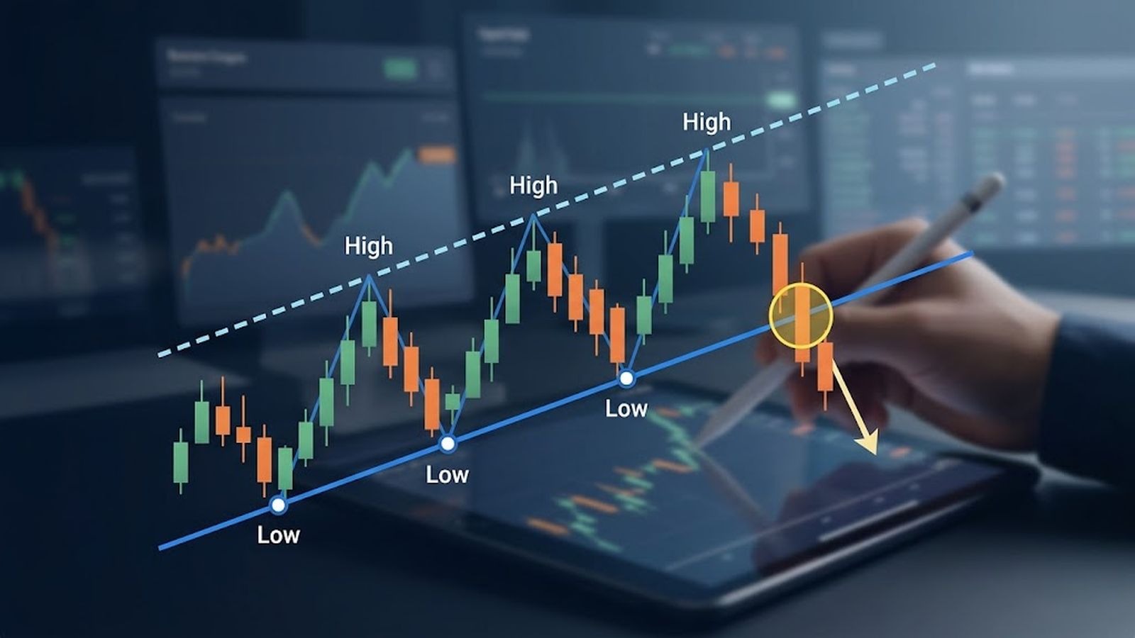 خط روند چیست و چگونه آن را رسم کنیم؟