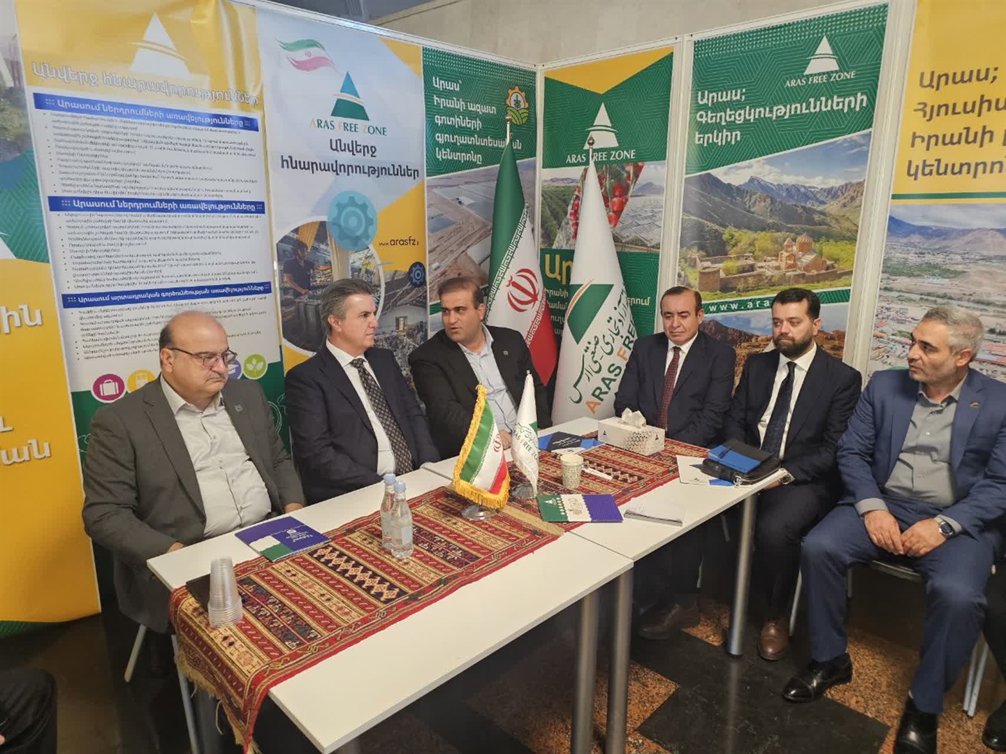 استقبال مقامات و فعالان اقتصادی بینالمللی از غرفه ارس در نمایشگاه «ارمنستان اکسپو 2026