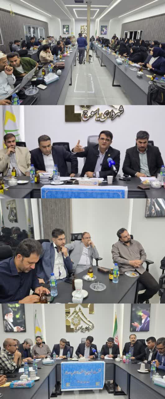 نشست خبری کیوان آشنا، شهردار یاسوج با اصحاب رسانه