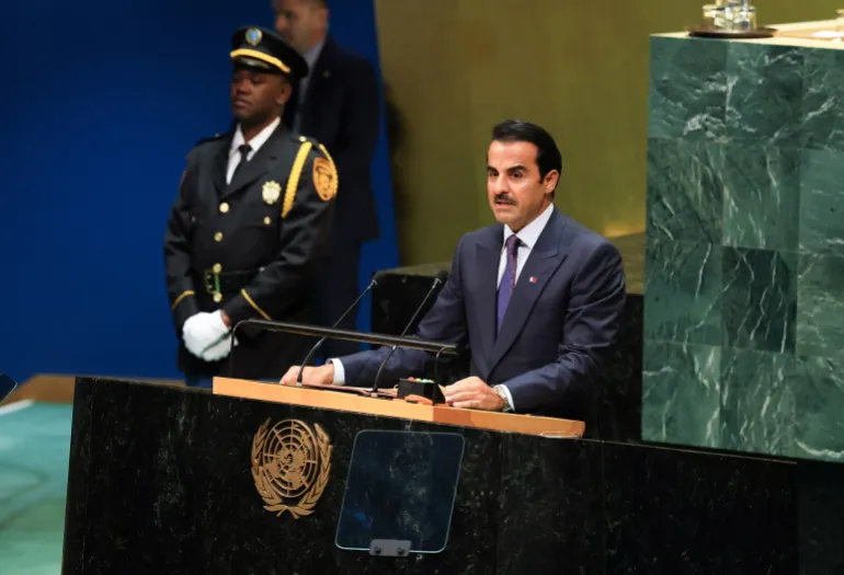 امیر قطر در سازمان ملل: خلیجفارس در «یکی از خطرناکترین مراحل» است؛ راهحل دیپلماتیک ضروری است
