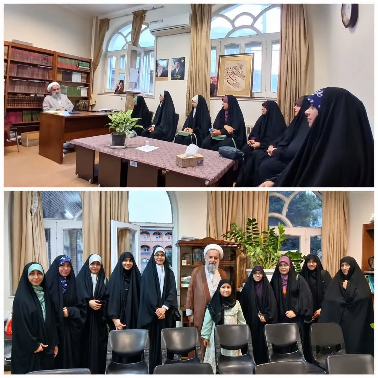 نشست دختران مجمع فاطمی بابل با امام جمعه بابل؛ بررسی چالش‌های تربیتی و محیطی‌مدارس