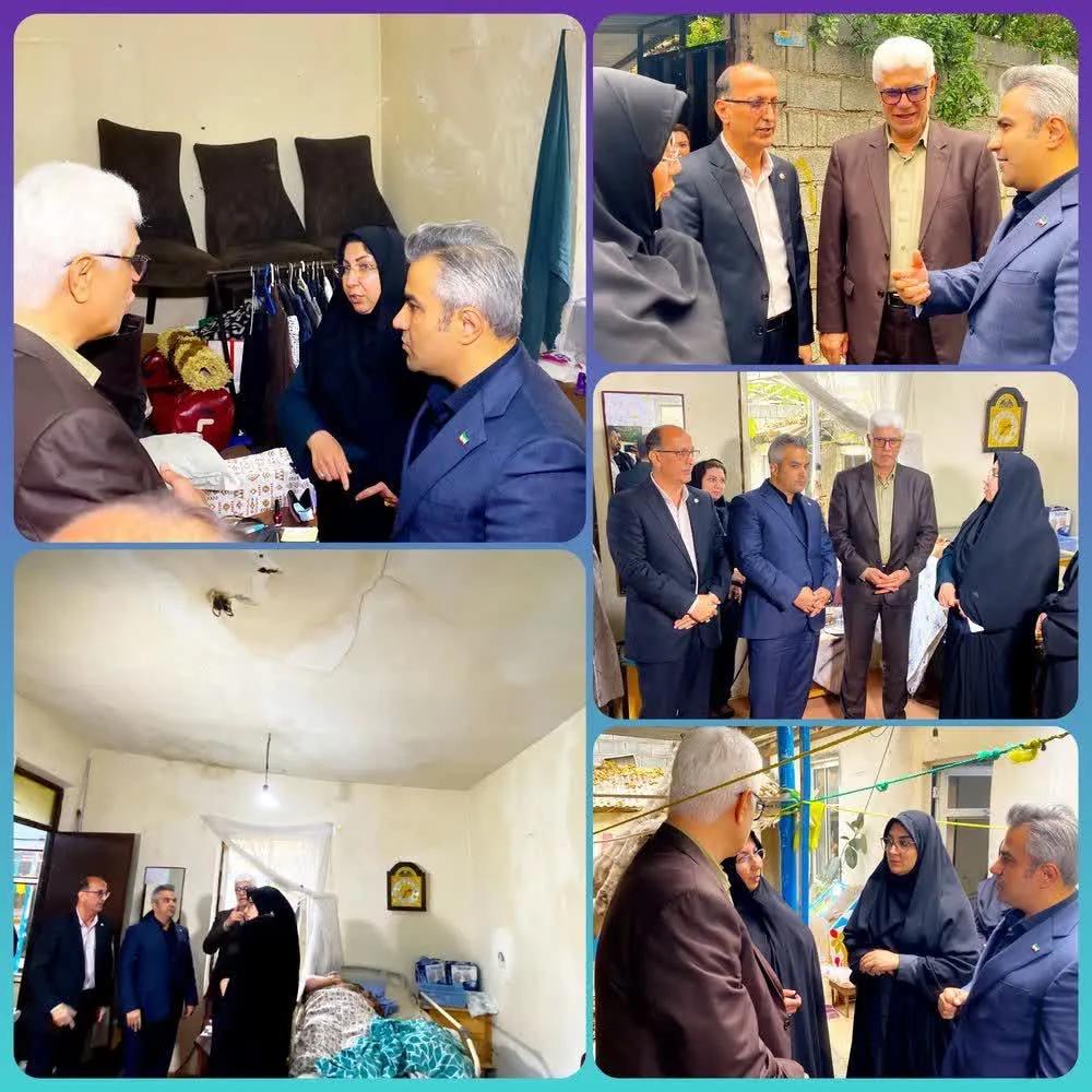 بازدید میدانی فرماندار قائم‌شهر از منزل آسیب‌دیده شهروند تحت پوشش بهزیستی در پی بارندگی اخیر