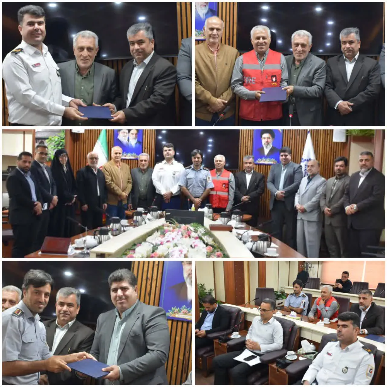 تجلیل شورای اسلامی شهر بابل از دلاوران سازمان آتش‌نشانی شهرداری بابل
