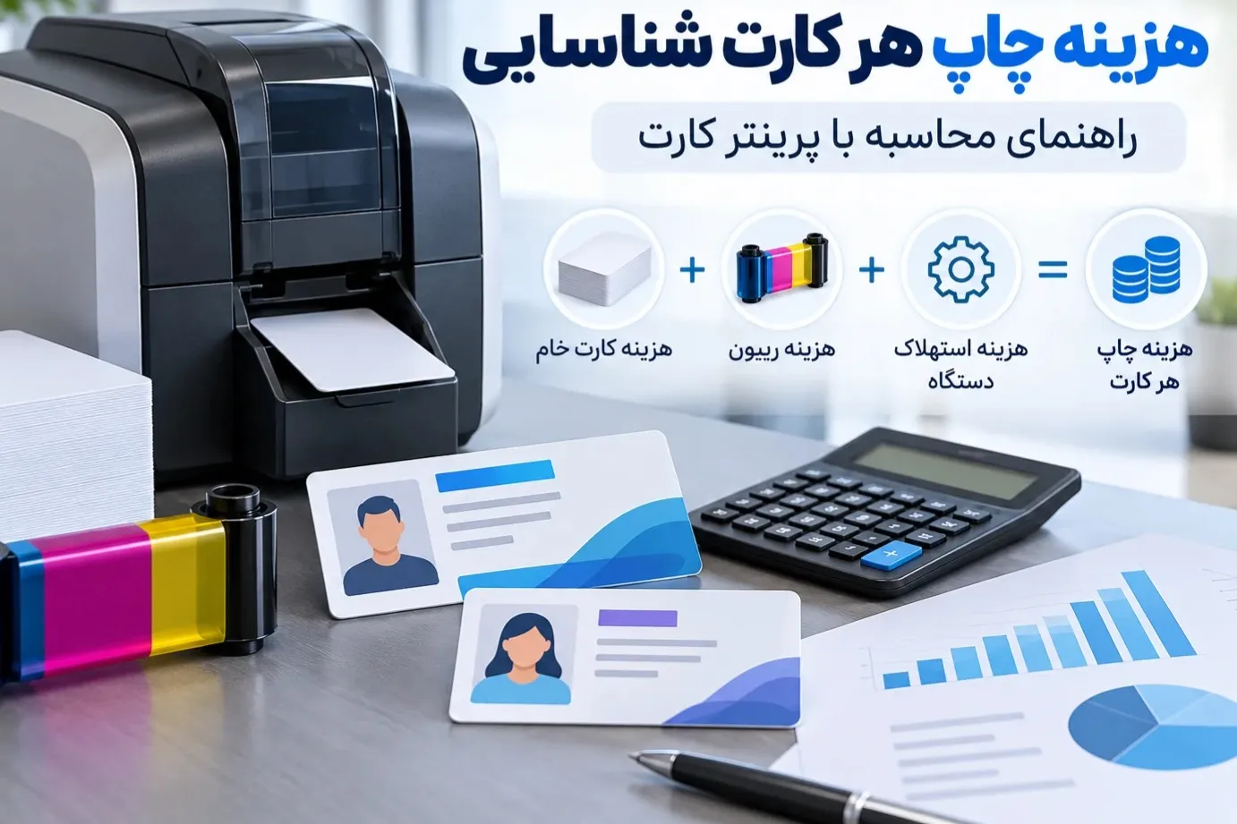 هزینه چاپ هر کارت با پرینتر کارت شناسایی