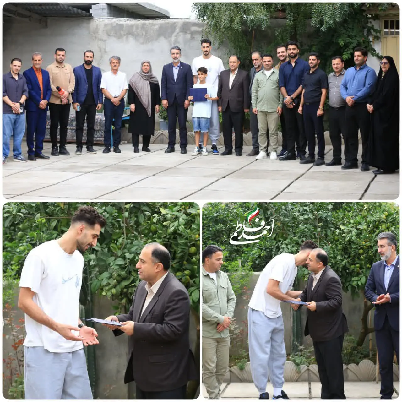 تجلیل دکتر احمد فاطمی از والیبالیست بابلی تیم ملی ایران