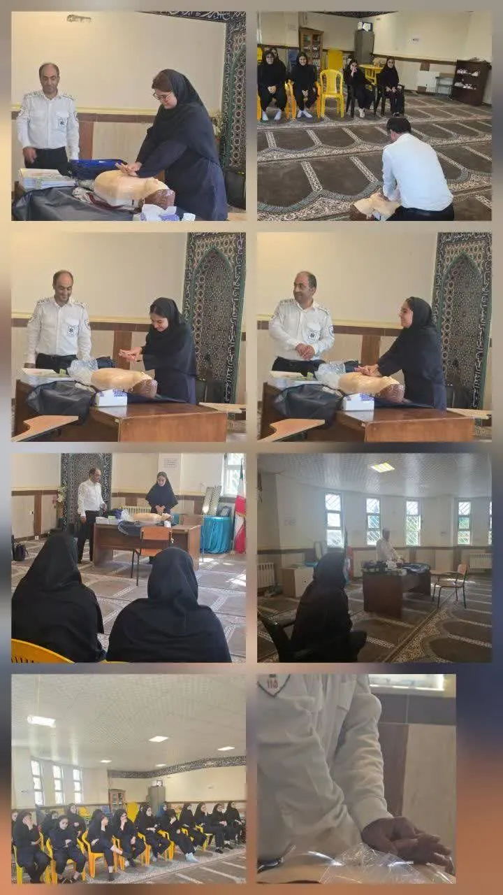 برگزاری کارگاه آموزش کمک‌های اولیه و احیای قلبی–ریوی در هنرستان پروین اعتصامی خوشرودپی