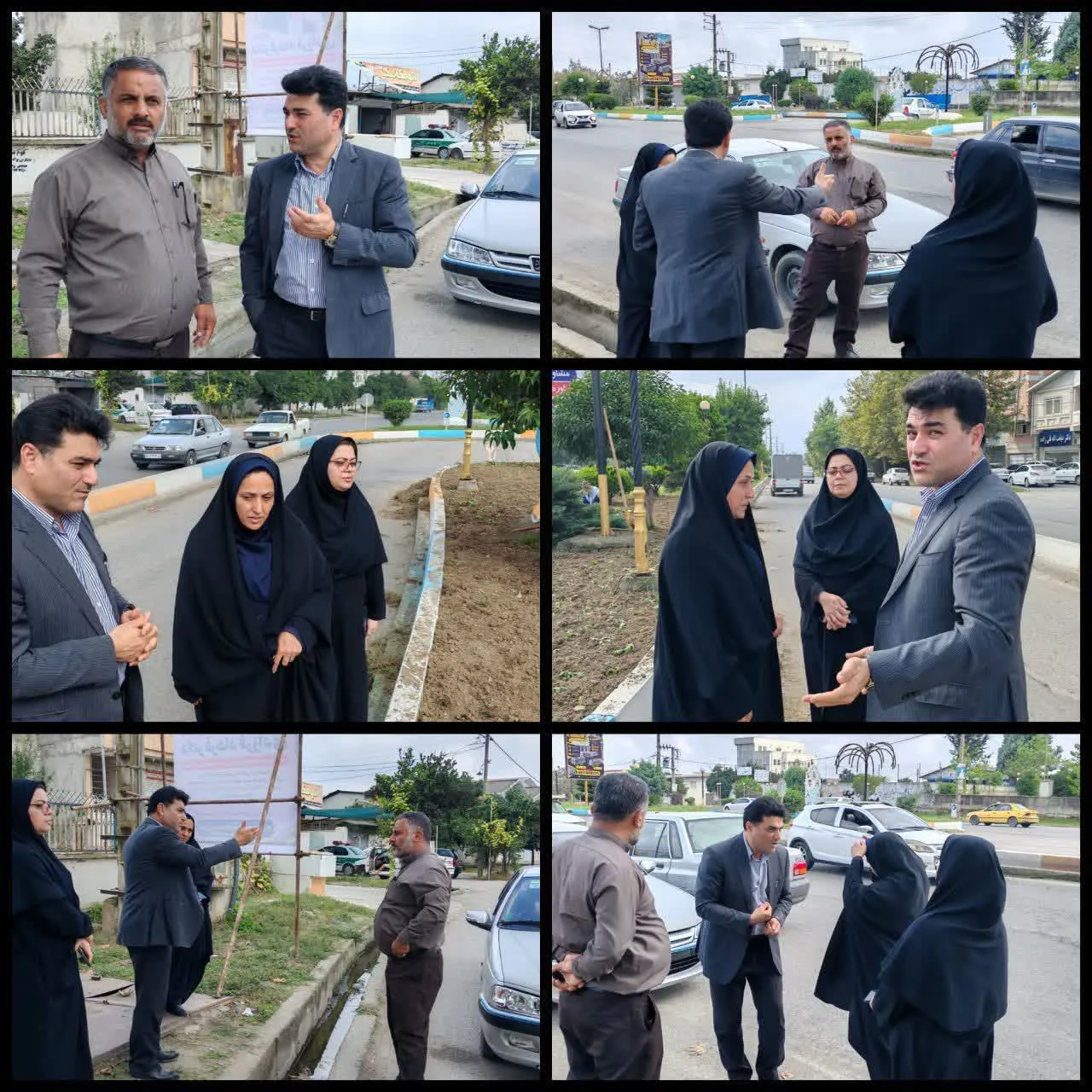 بازدید میدانی مسئولان بخش گتاب  ازسطح شهر