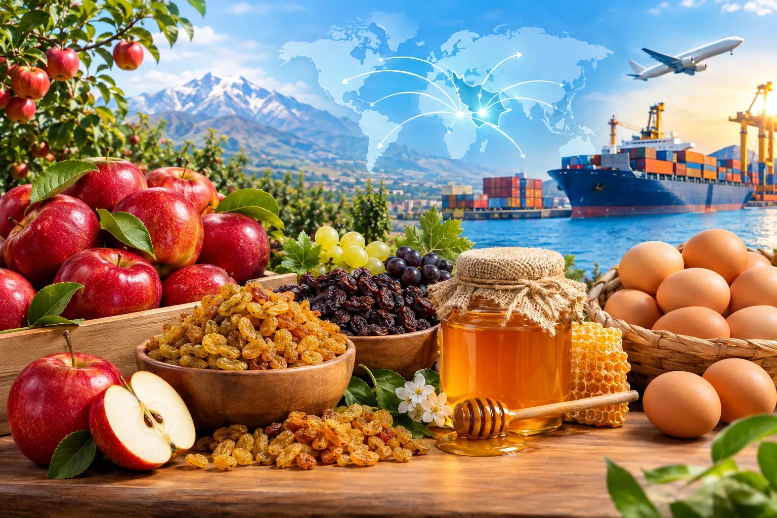 صادرات 140 هزار تن محصولات کشاورزی آذربایجان شرقی