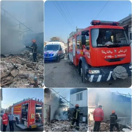 آتش‌سوزی منزل مسکونی روستایی در بابل مهار شد