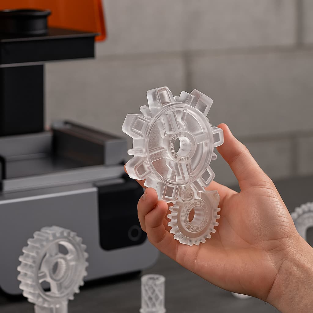 خدمات پرینت سه‌بعدی شفاف در آراد دیزاین