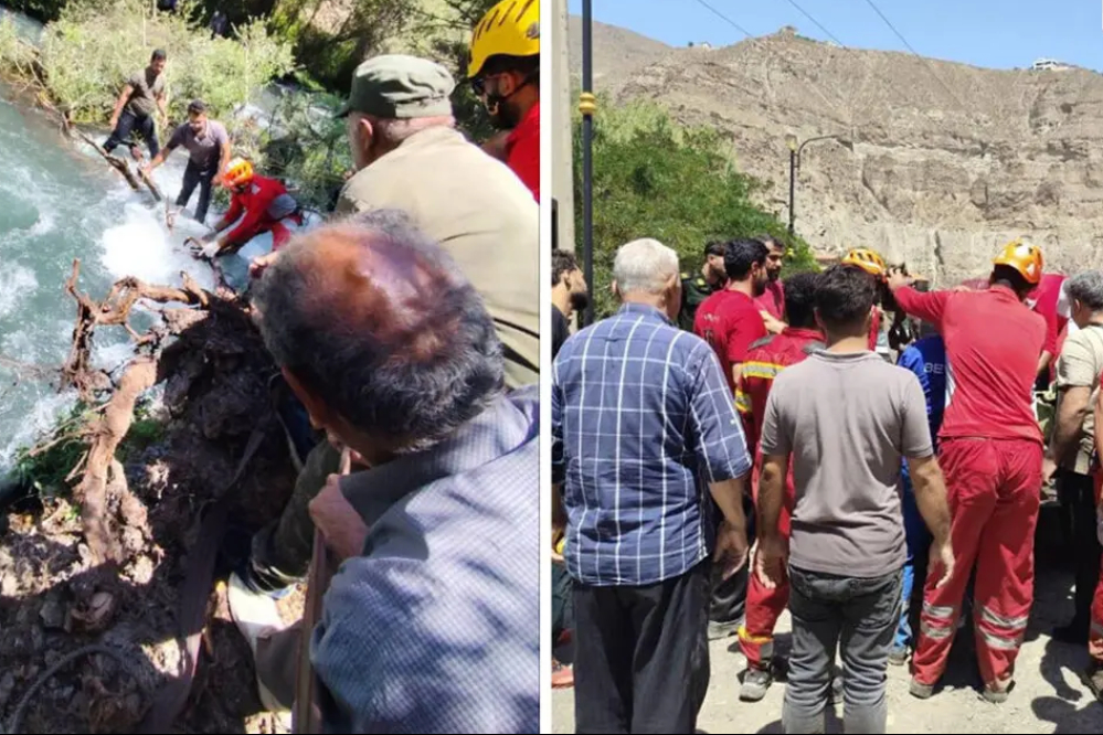 پايان تلخ حادثه رودخانه هراز؛ پيکر پدر فداکار نيز پيدا شد
