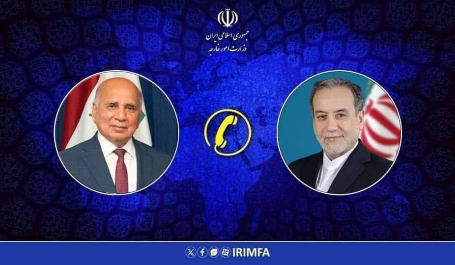 گفت وگوی تلفنی وزیران امور خارجه ایران و عراق