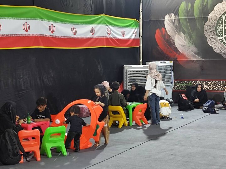 خدمت‌رساني فرهنگي و رفاهي به خانواده‌هاي زائر اربعين