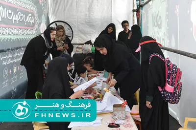 عکس؛ مديريت فرهنگي هنري منطقه 16 ميزبان جاماندگان اربعين حسيني در منطقه شهداي دانش آموزي